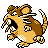 Raticate (raticate) game sprite