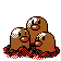 Dugtrio (dugtrio) game sprite