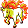 Rapidash (rapidash) game sprite