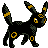Umbreon (umbreon) game sprite