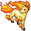 Rapidash (rapidash) game sprite