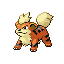 Growlithe (growlithe) game sprite