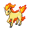 Ponyta (ponyta) game sprite