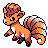 Vulpix (vulpix) game sprite