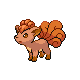 Vulpix (vulpix) game sprite