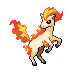 Ponyta (ponyta) game sprite