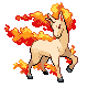 Rapidash (rapidash) game sprite