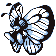 Butterfree (butterfree) game sprite