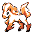 Ponyta (ponyta) game sprite