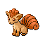 Vulpix (vulpix) game sprite