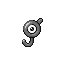 Unown J (unown) game sprite