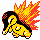 Cyndaquil (cyndaquil) game sprite