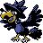 Murkrow (murkrow) game sprite
