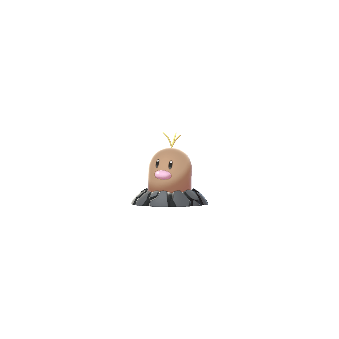 Diglett Alolan (diglett) game sprite
