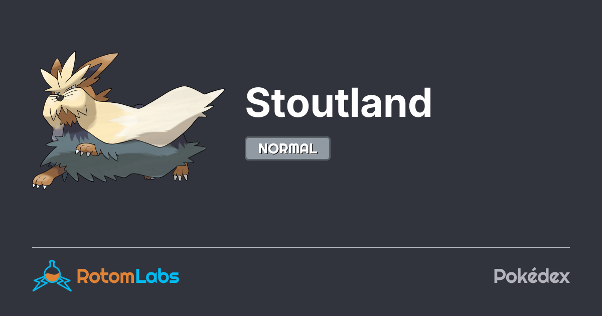 Stoutland | RotomLabs Pokédex