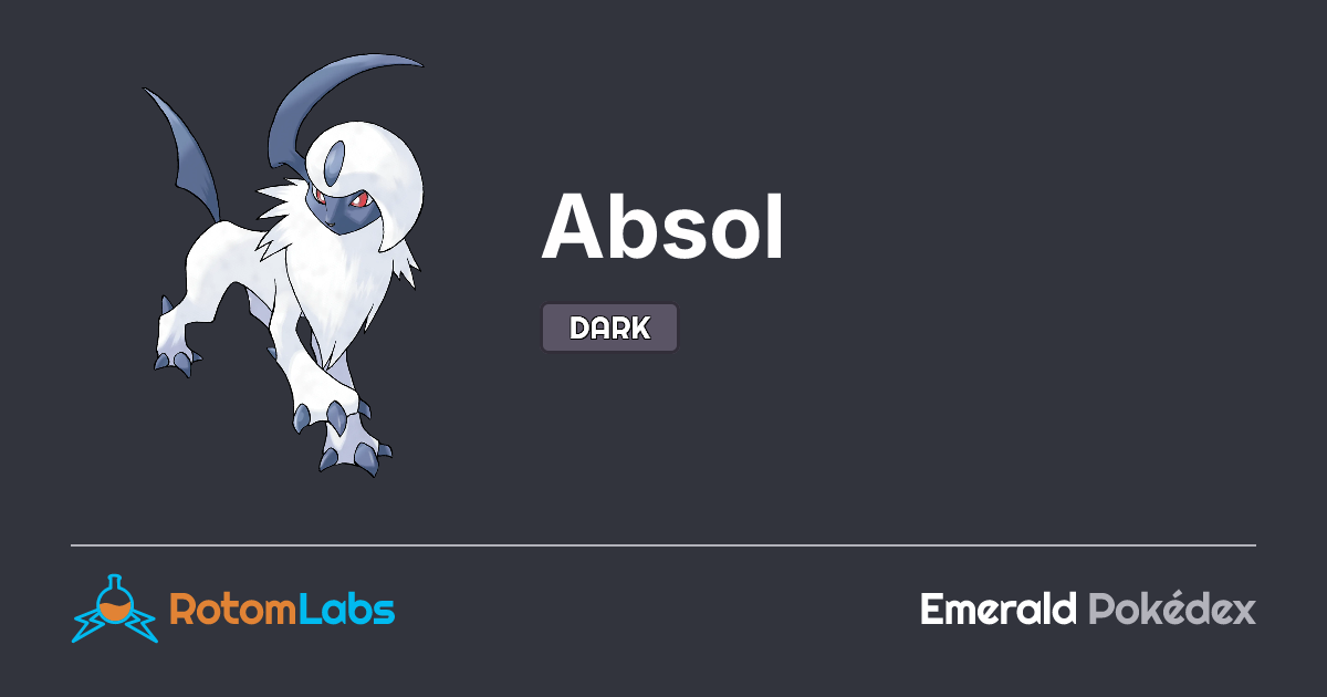 Absol | RotomLabs Emerald Pokédex