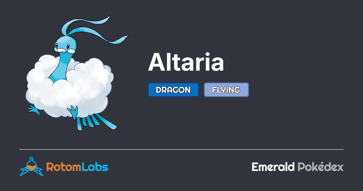 Altaria | RotomLabs Emerald Pokédex
