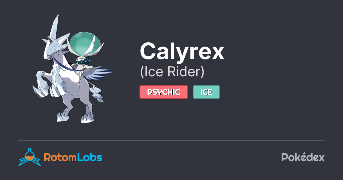 Ice Rider Calyrez Ice Rider Calyrex | RotomLabs Pokédex
