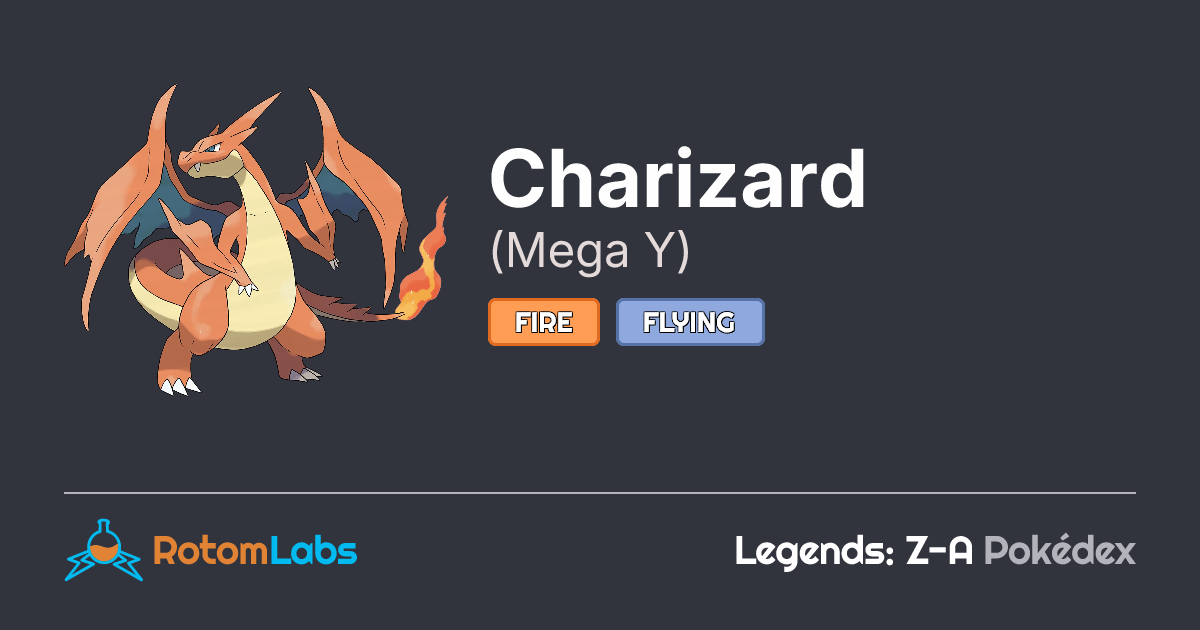 Mega Y Charizard | RotomLabs Legends: Z-A Pokédex