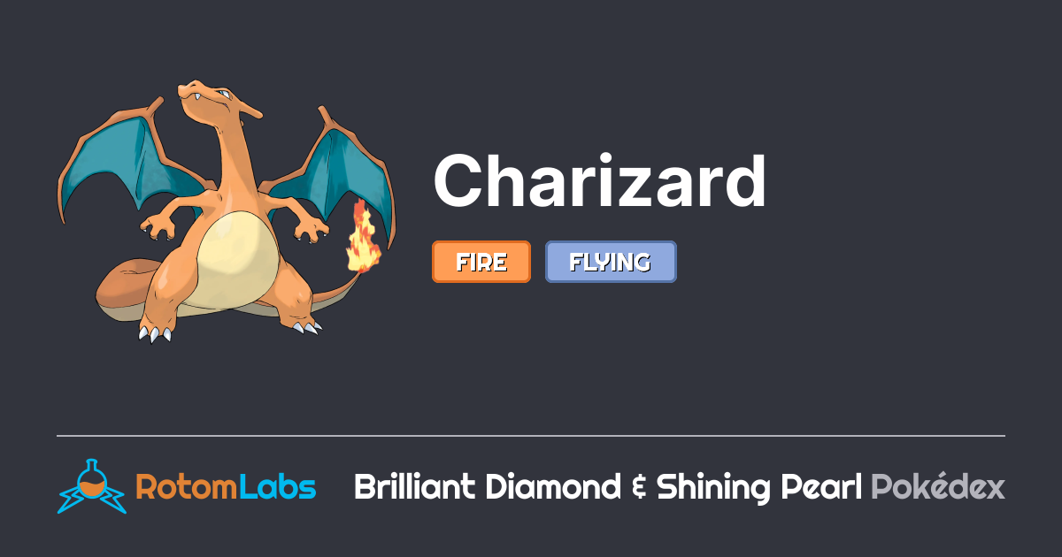 Dimind Charizard Charizard | RotomLabs Brilliant Diamond & Shining Pearl Pokédex