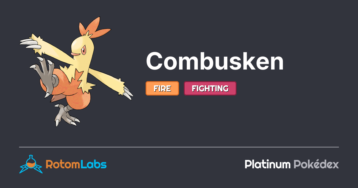 Combuskun Combusken | RotomLabs Platinum Pokédex