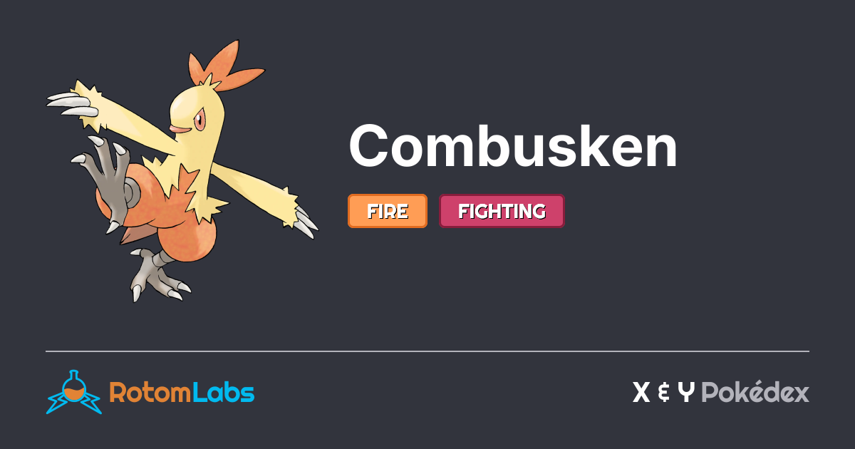 Combuskun Combusken | RotomLabs X & Y Pokédex