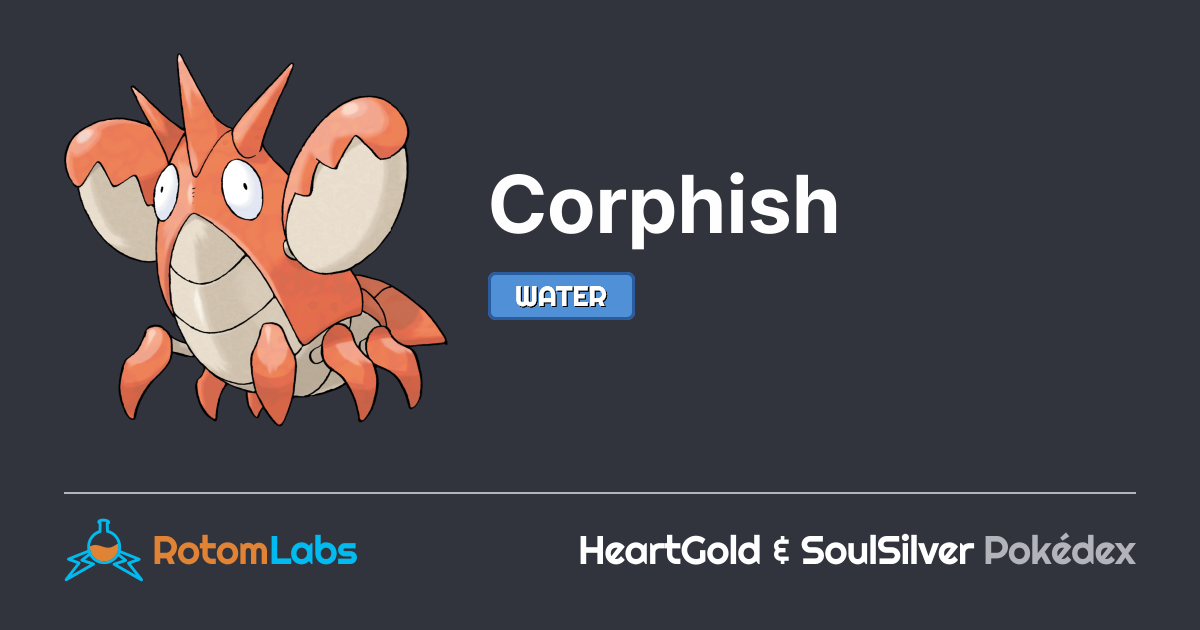 Corphish | RotomLabs HeartGold & SoulSilver Pokédex