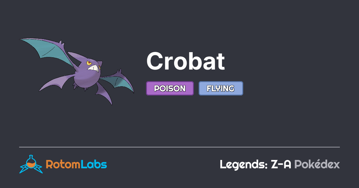 Crobat | RotomLabs Legends: Z-A Pokédex