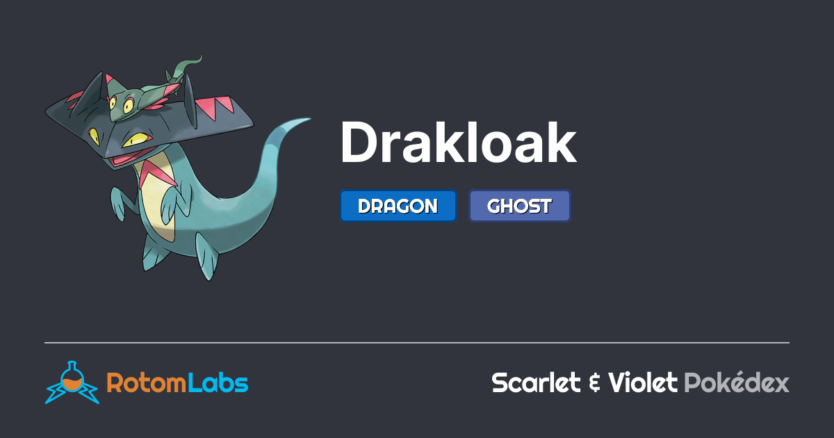Pokémon Rakloak Drakloak | RotomLabs Scarlet & Violet Pokédex