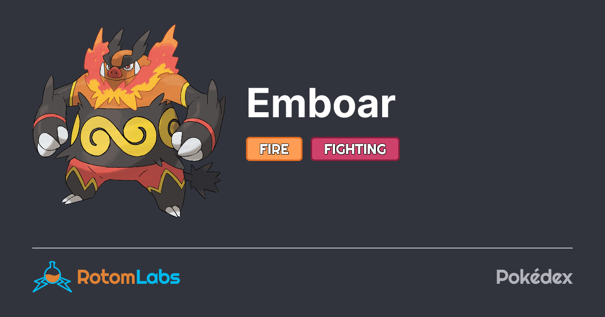 Emboar | RotomLabs Pokédex