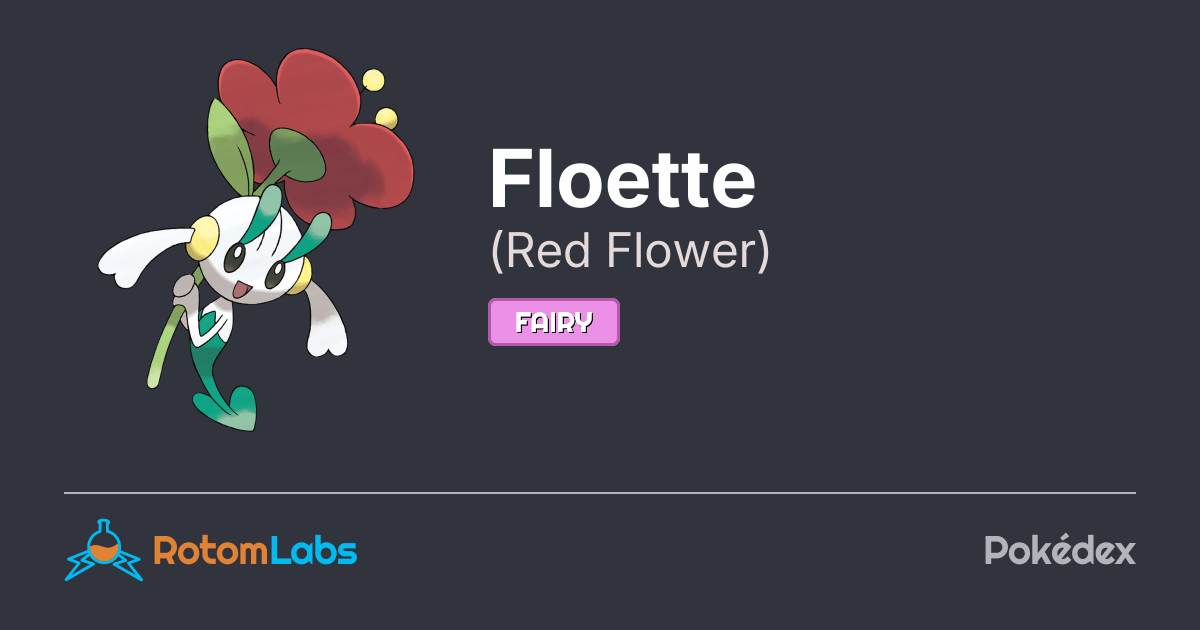 Floett Red Flower Floette | RotomLabs Pokédex