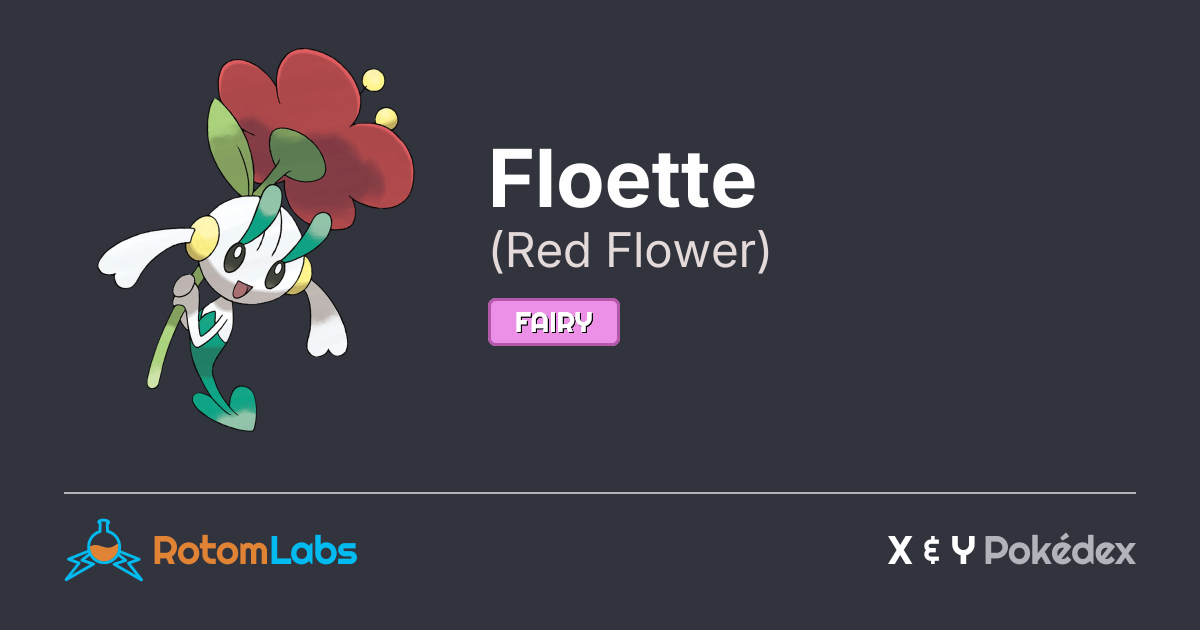 Floett Red Flower Floette | RotomLabs X & Y Pokédex