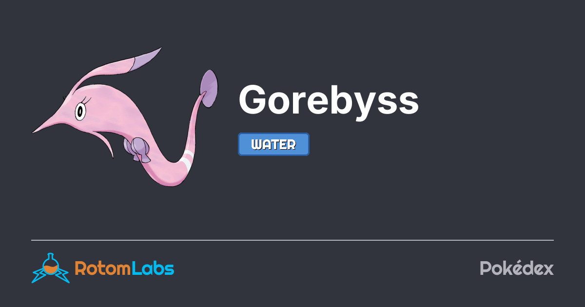Goebys Gorebyss | RotomLabs Pokédex