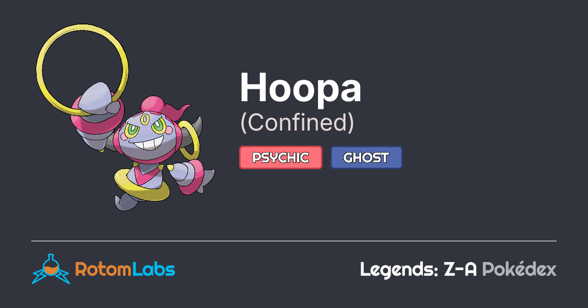 Hoopa Confined | RotomLabs Legends: Z-A Pokédex
