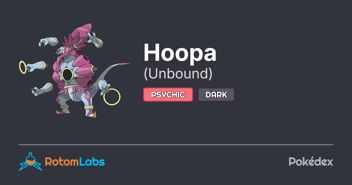 Hoopa Unbound | RotomLabs Pokédex