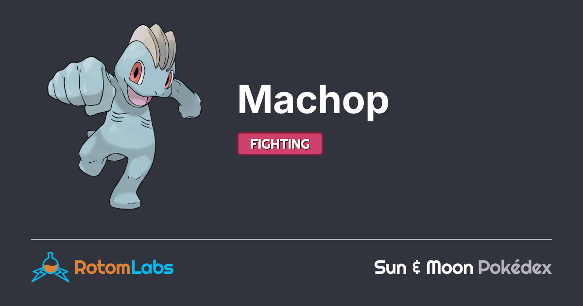 Machop Toaster Machop | RotomLabs Sun & Moon Pokédex