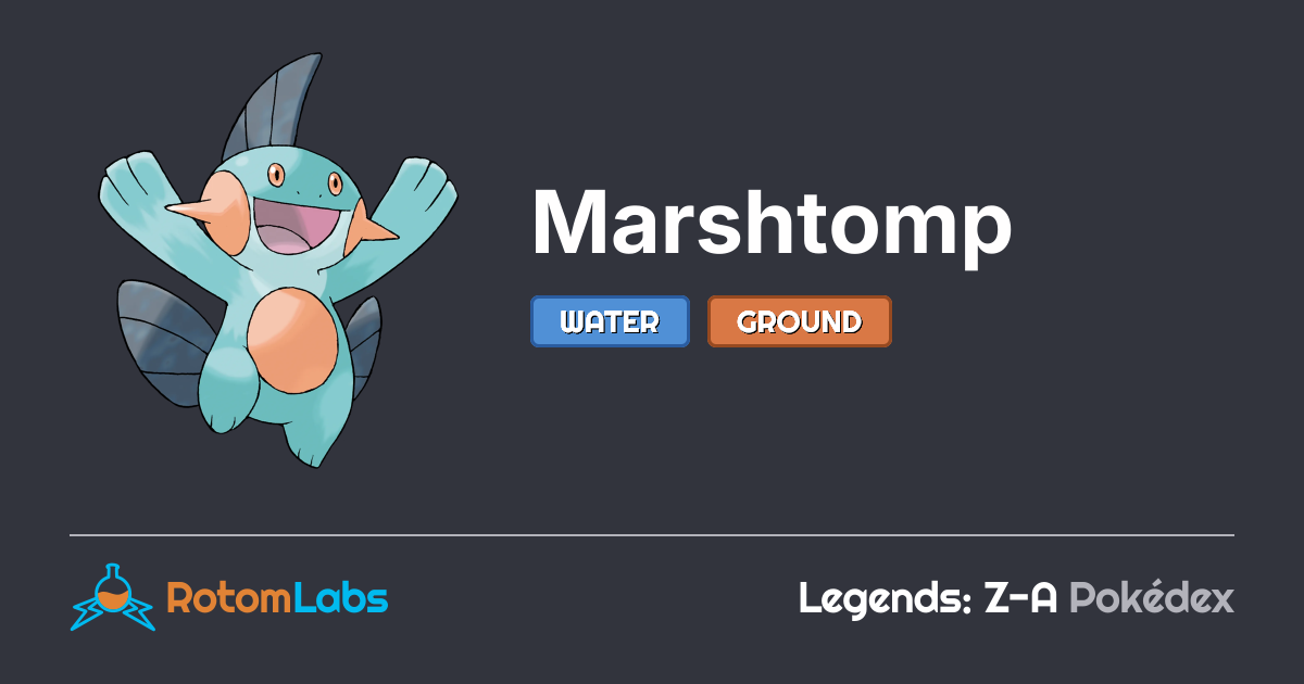 Marshantomp Marshtomp | RotomLabs Legends: Z-A Pokédex