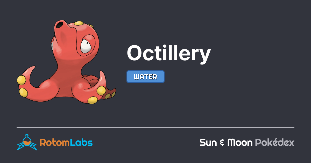 Octellery Octillery | RotomLabs Sun & Moon Pokédex