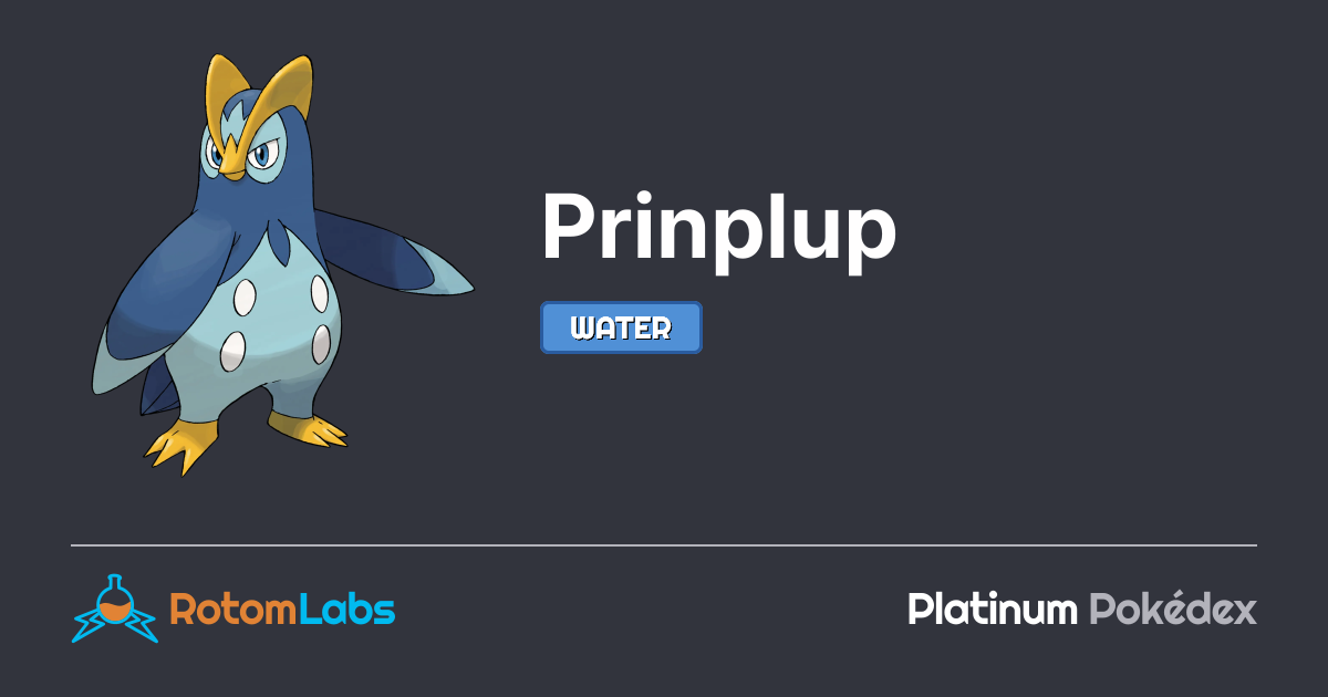 Prinplun Prinplup | RotomLabs Platinum Pokédex