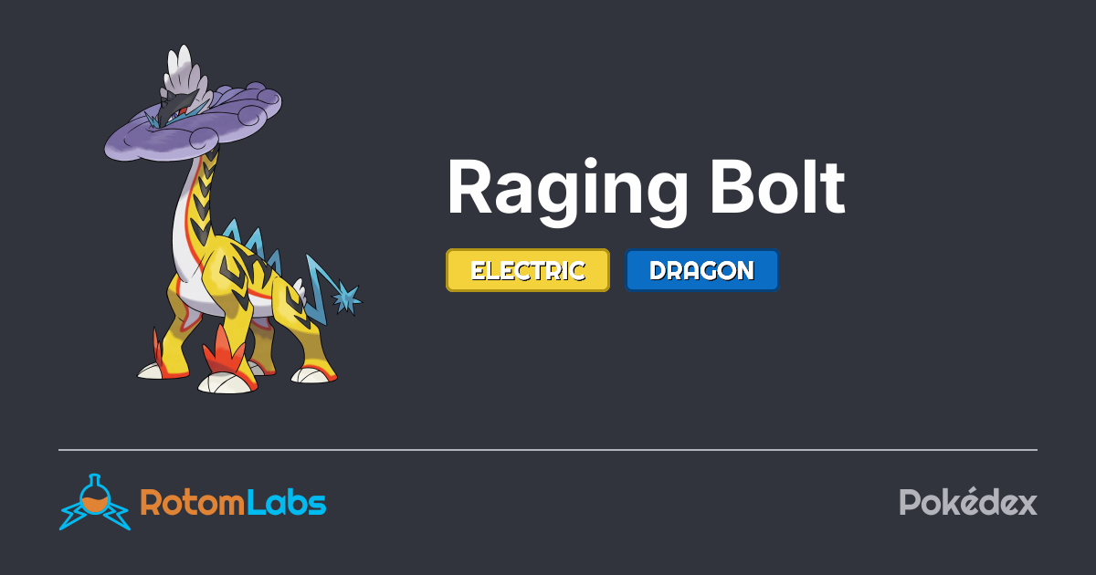 Pokemon Raging Bolt Animation Raging Bolt | RotomLabs Pokédex