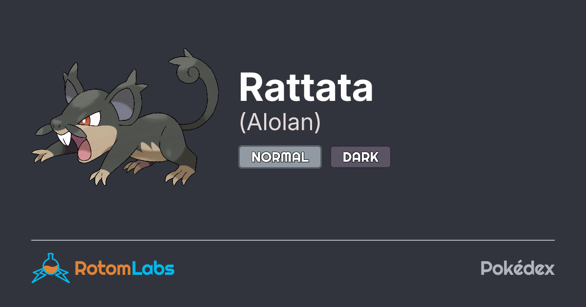Alolan Rattata | RotomLabs Pokédex