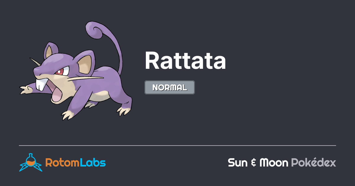 suscribirte a ratata: https: channel Images High... Rattata | RotomLabs Sun & Moon Pokédex