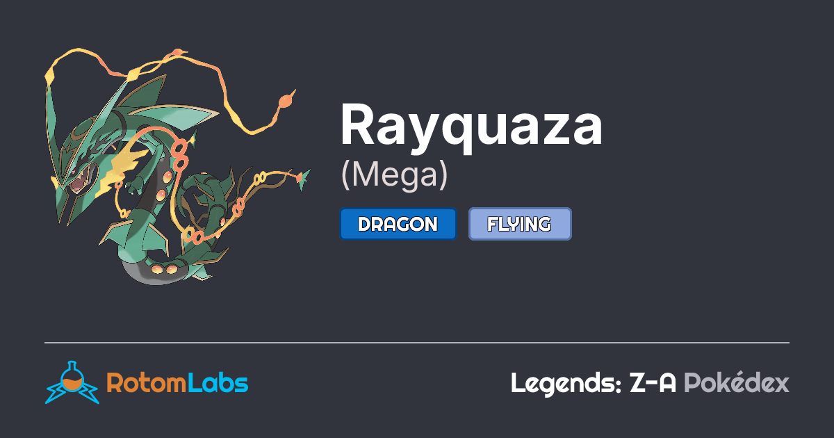 Mega Rayquaza | RotomLabs Legends: Z-A Pokédex