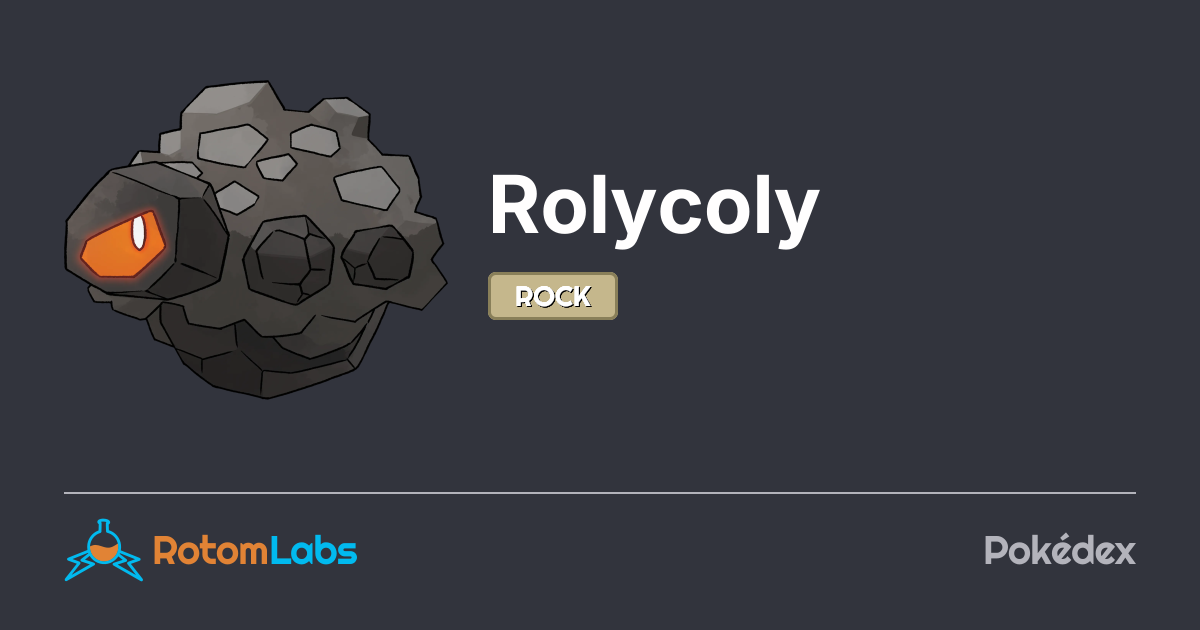 Pokemon Rolcoly Rolycoly | RotomLabs Pokédex