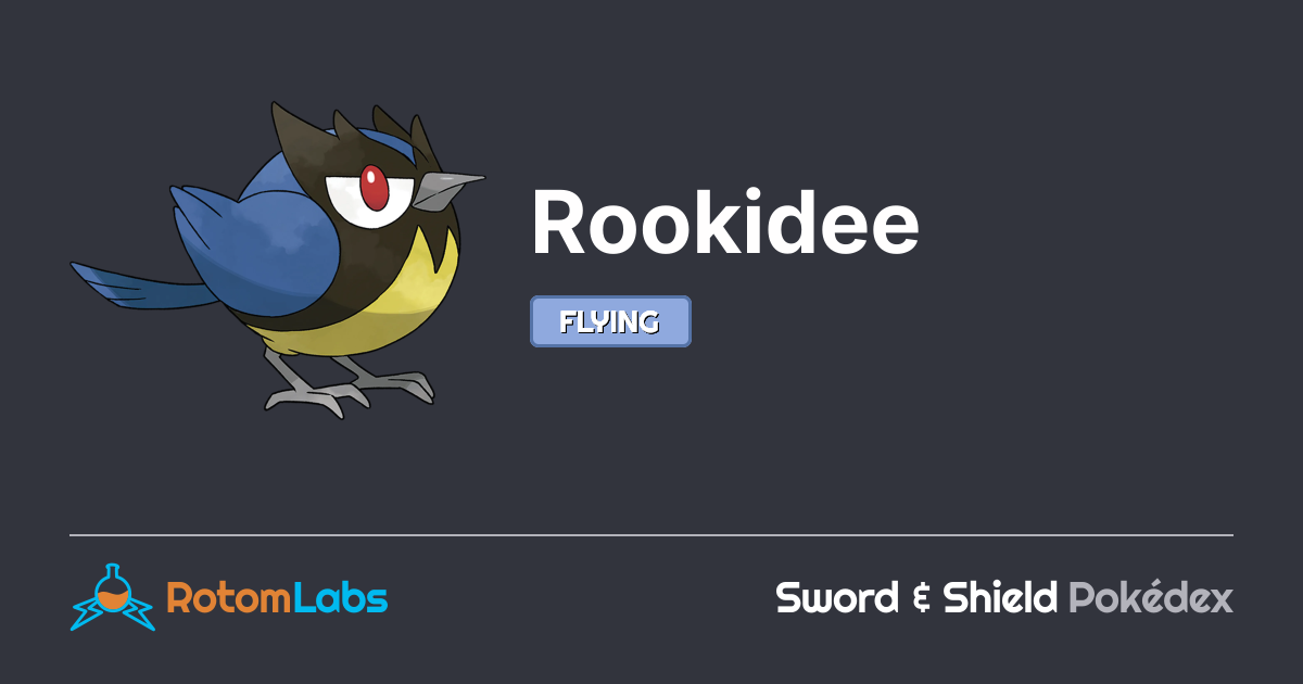 Shiny Rookidiee Rookidee | RotomLabs Sword & Shield Pokédex
