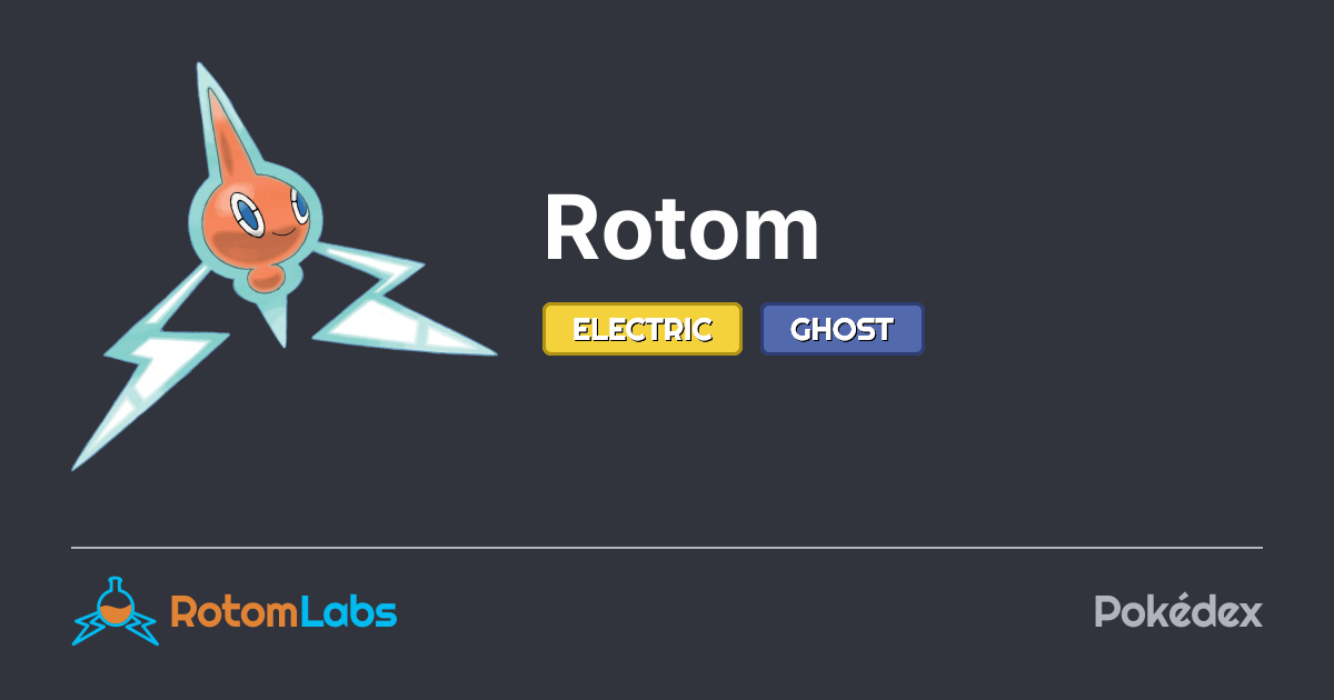 Rotokms Rotom | RotomLabs Pokédex