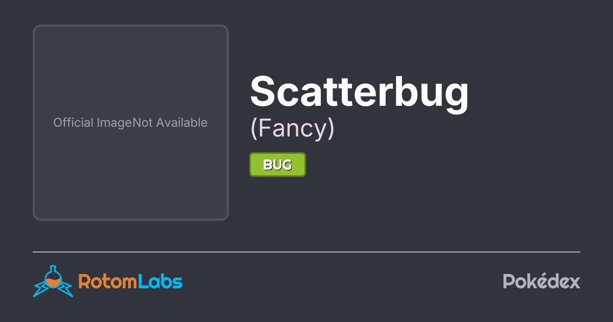 All Scatterbug Forms Fancy Scatterbug | RotomLabs Pokédex