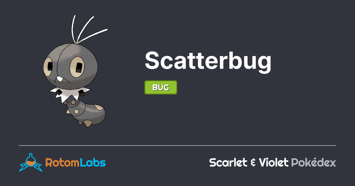Winter Scatterbug Scatterbug | RotomLabs Scarlet & Violet Pokédex