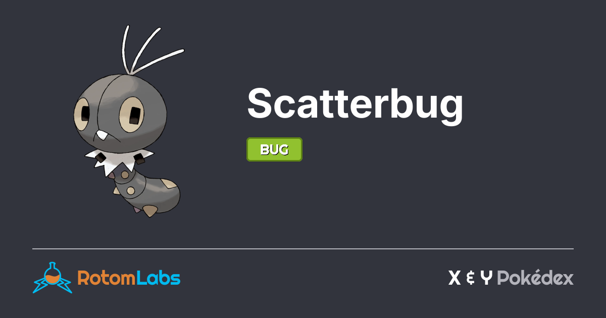 Scatterbug Flags Scatterbug | RotomLabs X & Y Pokédex