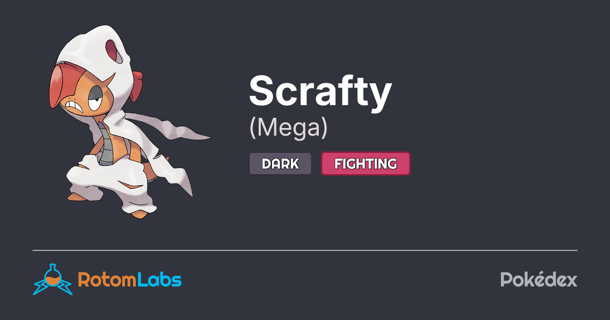 Mega Scrafty | RotomLabs Pokédex